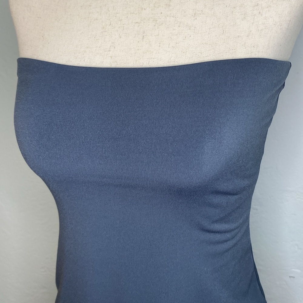 GAP Strapless Top- Gray- Women Sz S - Picture 2 of 6